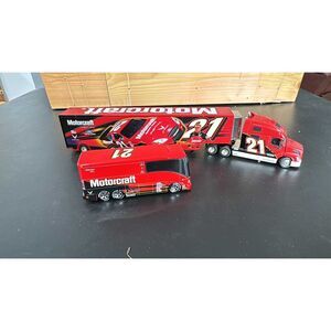 2 Hot Wheels # 21 Ricky Rudd Truck and Trailer  , Luxury Motor Coach